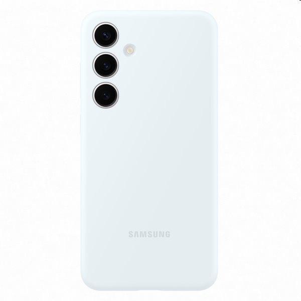 Silicone Cover tok Samsung Galaxy S24 Plus számára, fehér - EF-PS926TWEGWW
