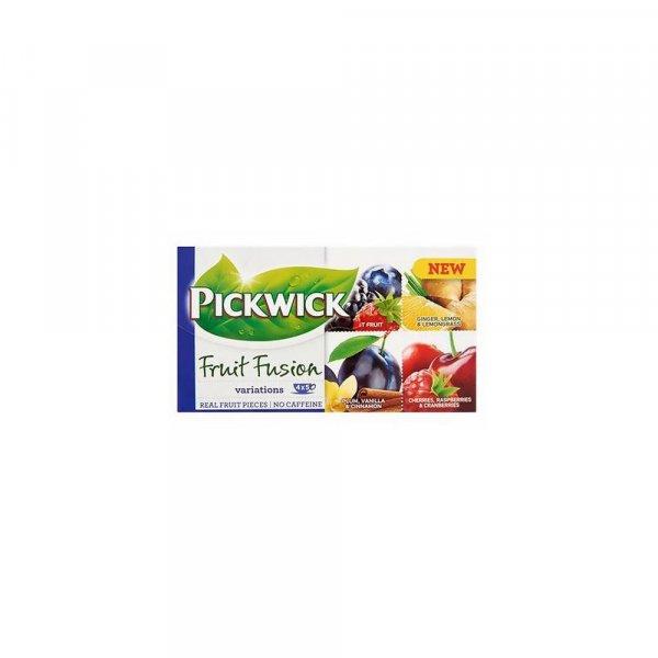 Fekete tea Pickwick Variációk eper, erdei gyümölcs,szilva, fahéj, gyömbér
vanília