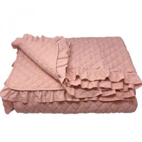 Homelevel steppelt ágytakaró, 220 x 240 cm, rózsaszín, poliészter, 54993.02