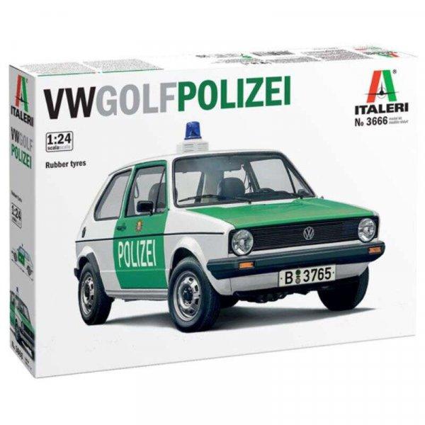 Italeri Volkswagen Golf rendőrautó műanyag modell (1:24)