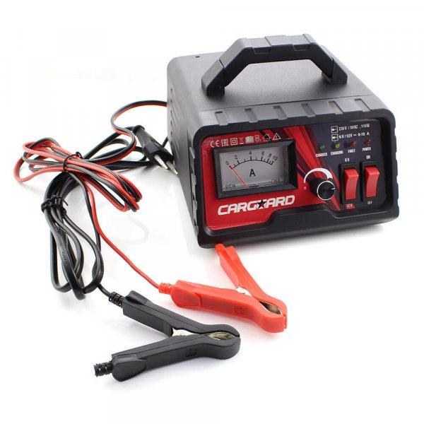 Carguard Professzionális akkumulátor töltő 6v-12v 10A 6-120Ah 55777C autós
töltő amper mérővel töltőáram kijelzéssel