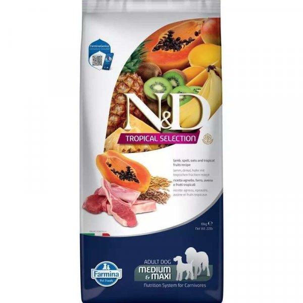N&D Tropical Selection Dog Lamb Adult medium/maxi 10kg