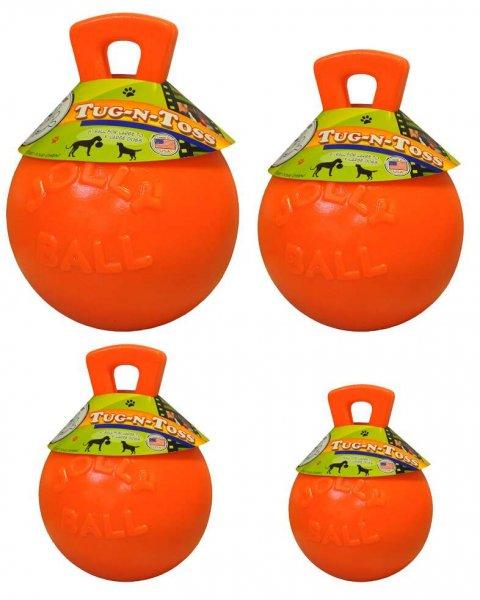 Jolly Pets Tug-n-Toss 10 cm narancs színű vanília illatú kutyajáték 
rágójáték