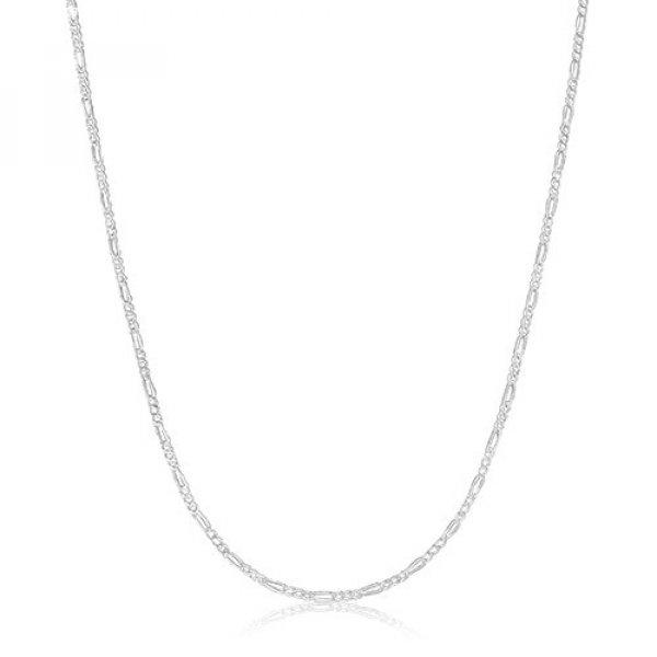 925 ezüst lánc - Figaro motívum, fényes lemetszett szélű láncszemek, 1,5
mm