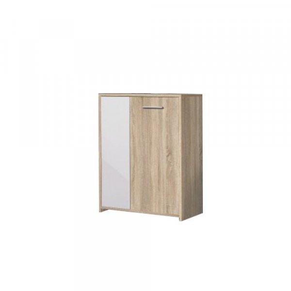 Kiegészítő szabadon álló szekrény - Nappali sor, sonoma tölgyfa+fehér,
SMALL ASOLE II Bútorszetthez