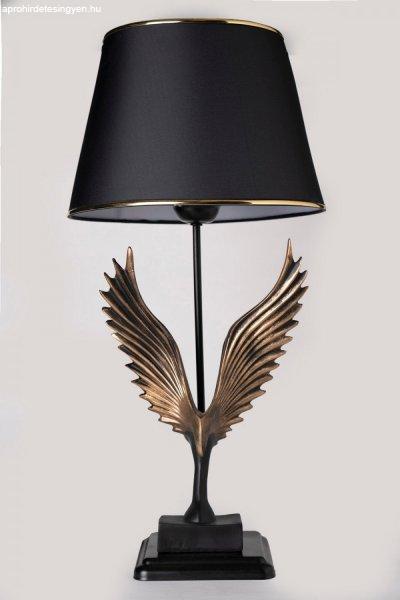Aigle - Gold Enteriőr dizájn Asztali lámpa Fekete Arany 15x15x65 cm