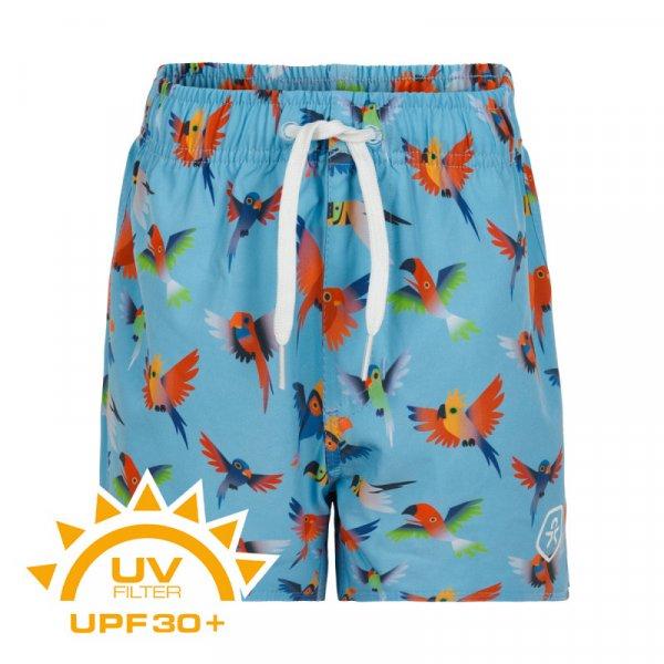 COLOR KIDS-Swim shorts short AOP UPF 30+ Blue Fish Kék 152