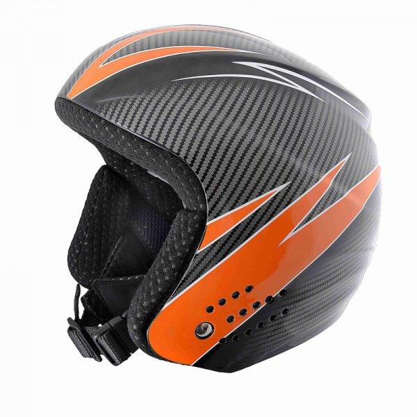 BLIZZARD-RACE ski helmet, carbon orange, size 50-52 uni Fekete 50/52 cm 19/20