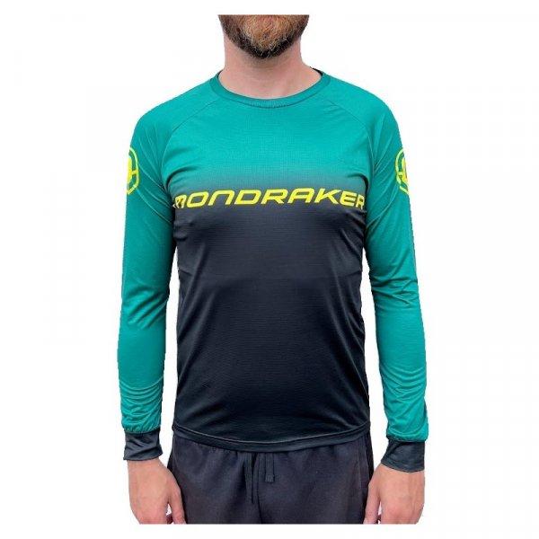 MONDRAKER-Enduro/Trail Jersey long, british racing green/black/yellow Zöld S