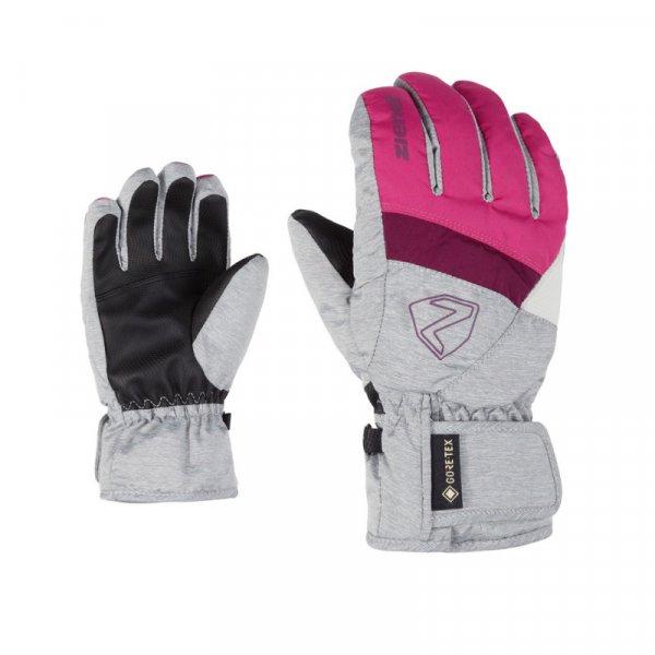 ZIENER-LEIF GTX glove junior  pop pink/light melange