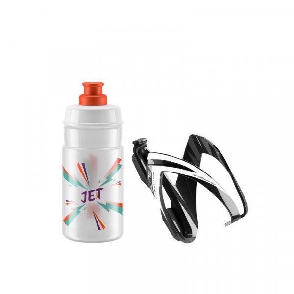 ELITE-KIT CEO black glossy + bottle JET 350 ml clear orange logo