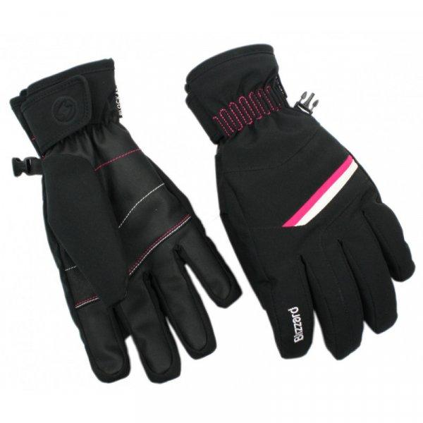BLIZZARD-Viva Plose ski gloves, black/white/pink 20 Fekete 8