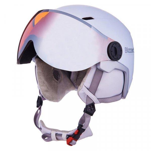 BLIZZARD-W2W Double Visor ski helmet, white matt, orange lens, mirror Fehér
56/59 cm 2022