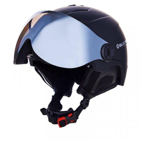 BLIZZARD-Double Visor ski helmet, black matt, smoke lens, mirror Fekete 60/63 cm
20/21