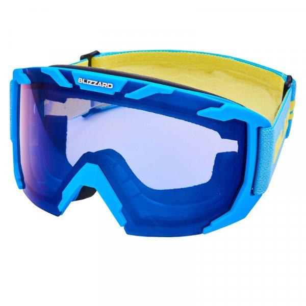 BLIZZARD-Ski Gog. 925 MDAZO, neon blue matt, smoke2, blue mirror Kék UNI