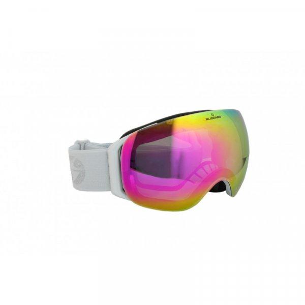 BLIZZARD-Ski Gog. 999 MDAVZSPFO, white shiny, amber2, pink revo Fehér UNI