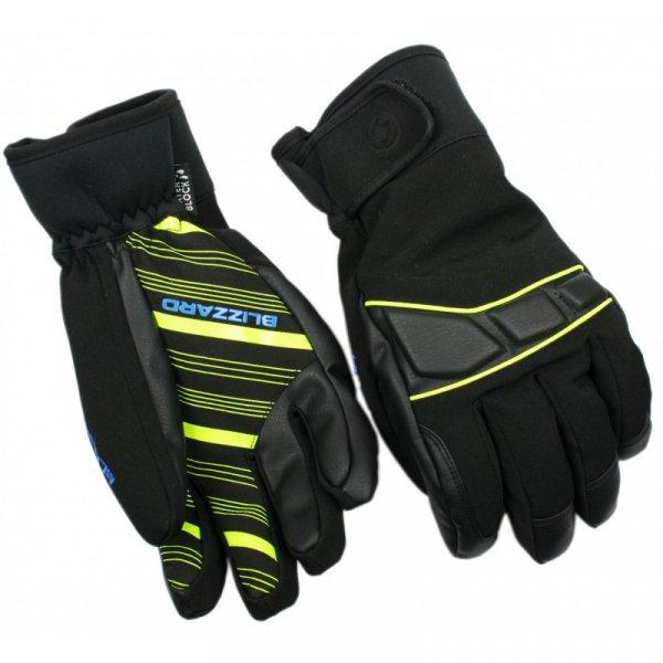 BLIZZARD-Profi ski gloves, black/neon yellow/blue Fekete 8