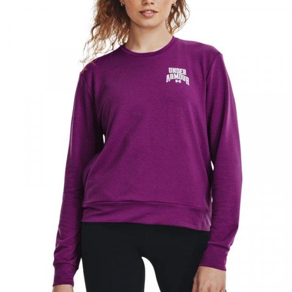 UNDER ARMOUR-UA Rival Terry Graphic Crew-PPL Lila S