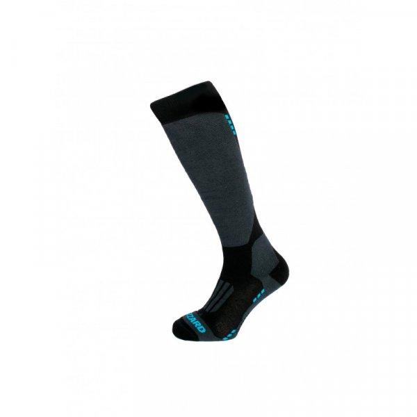 BLIZZARD-Wool Sport Junior ski socks, black/blue Fekete 24/26