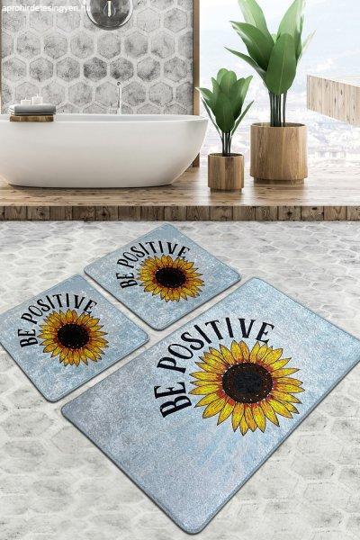 Be Positive Djt Fürdőszoba szőnyeg szett (3 darab) Multicolor
