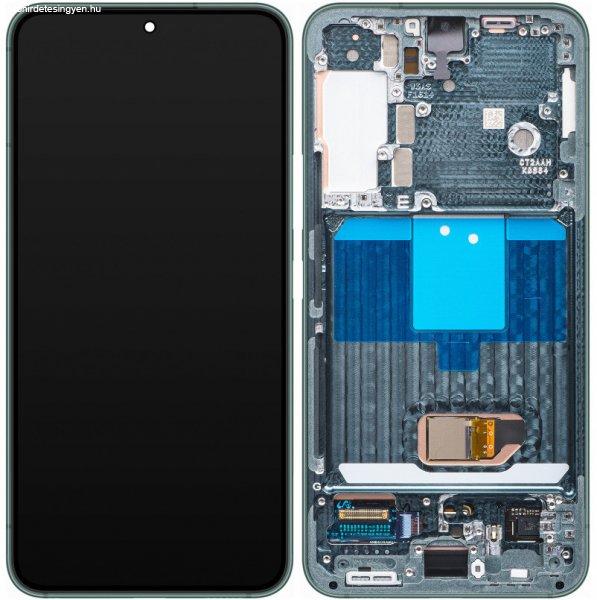 Samsung SM-S901 Galaxy S22 (2022) fehér gyári LCD kijelző érintővel és
kerettel