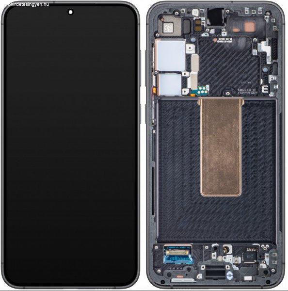 Samsung SM-S916 Galaxy S23 Plus fekete (GH82-30476A) gyári LCD kijelző
érintővel és kerettel