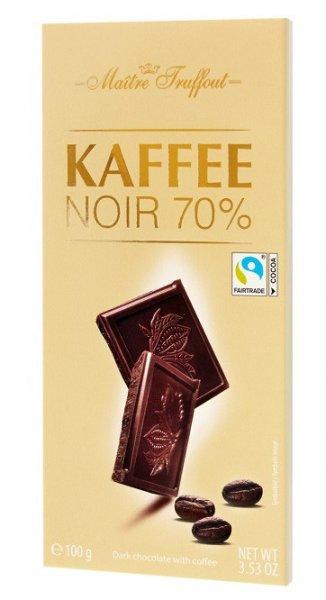 Maitre T. 100G Kaffee Noir 70% kávé ízű étcsokoládé 100G