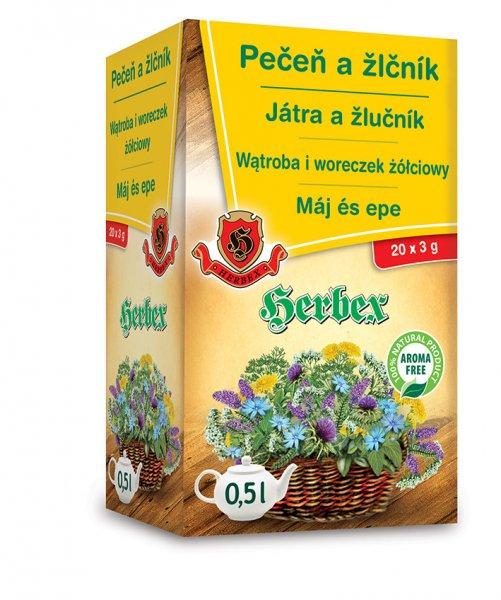 Herbex máj és epe tea 20x3g 60 g