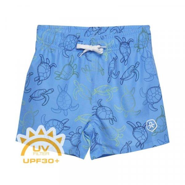 COLOR KIDS-Swim Shorts - AOP, coronet blue