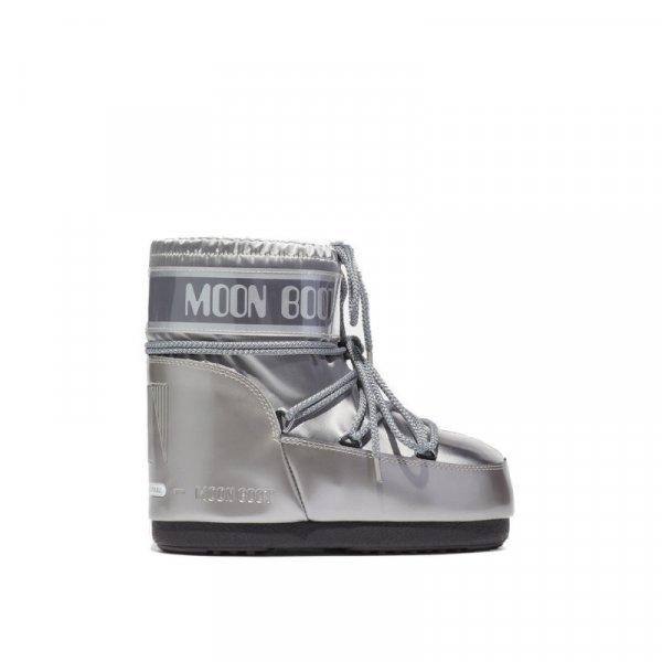 MOON BOOT-Icon Low Glance silver Ezüst 42/44