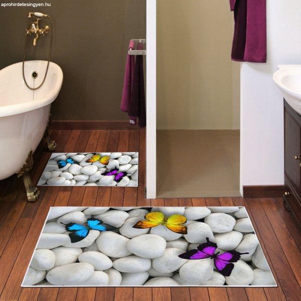 Kt432 Fürdőszoba szőnyeg szett (2 darab) Multicolor