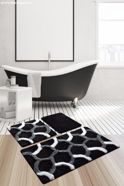 Elegant Akril fürdőszoba szőnyeg szett (3 darab) Multicolor