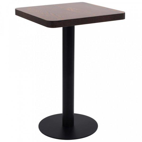 sötétbarna MDF bisztróasztal 50 x 50 cm