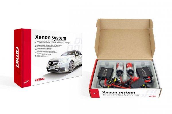Kit Xenon Amio AC SLIM modell, H1 kompatibilis, 35W, 9-16V, 6000K