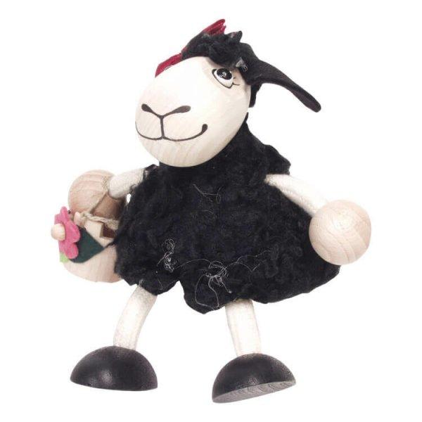 Rugós figura (fekete bárány-lány)