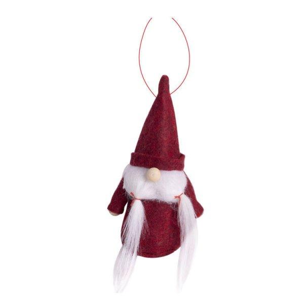 Karácsonyi dekoráció filc, kicsi (bordó orrszakáll)