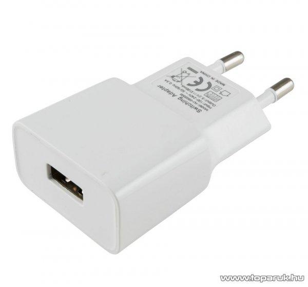HOME SA 2100USB USB hálózati adapter, töltő (max. 2100 mA), fehér