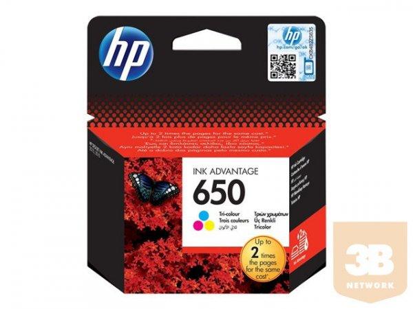 HP 650 color tintapatron