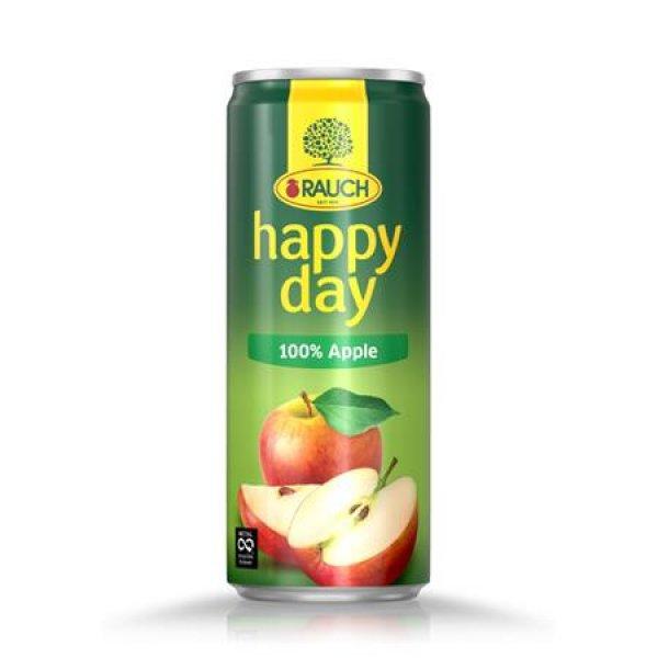 Gyümölcslé, 100%, 0,33 l, dobozos, RAUCH "Happy day", Apple