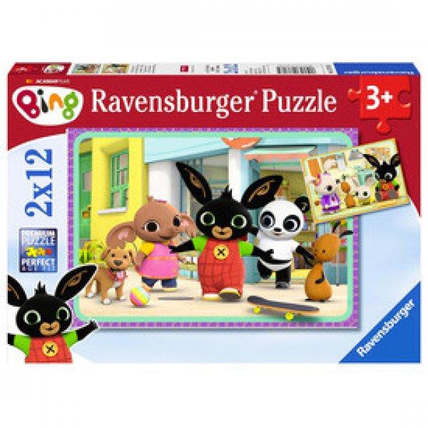 Ravensburger Puzzle 2x12 db - Bing mókázik