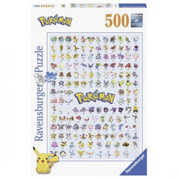 Ravensburger Puzzle 500 db - Pokémonok