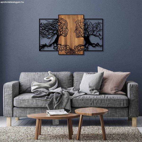 Tree Love - 312 Fa fali dekoráció 125x3x79 Fekete-Dió