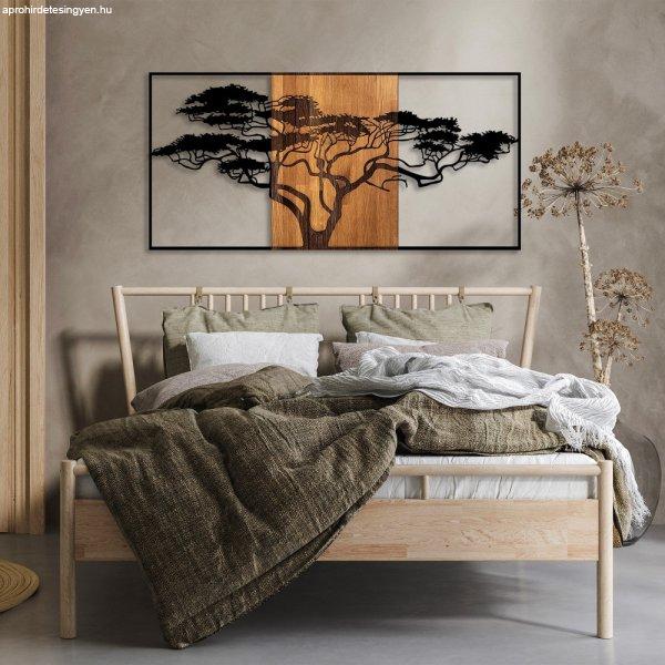 Acacia Tree - 328 Fa fali dekoráció 147x3x70 Fekete-Dió
