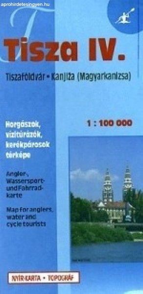 Könyv, Térkép Tisza 4. Tiszaföldvár-Magyarkanizsa
