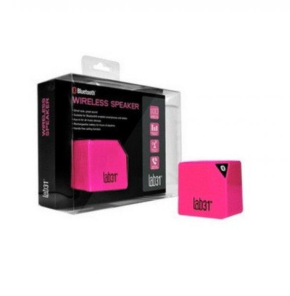 LAB-31 Cube LB-BTSP01P Pink (rózsaszín) Bluetooth hangszóró telefon
kihangosítás funkcióval - csak hálózatról üzemel (akkuhibás)