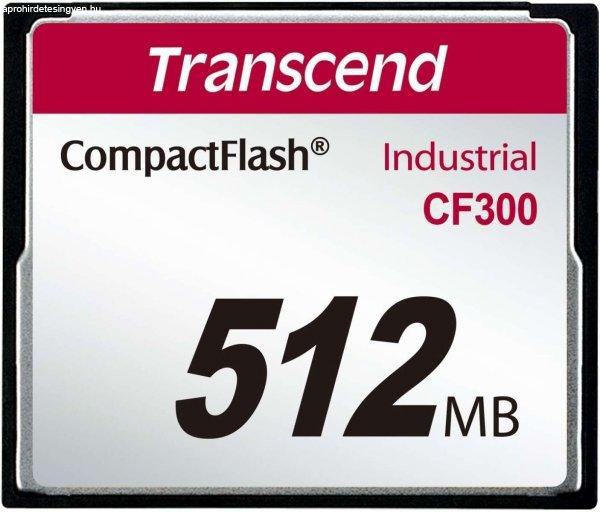 Transcend Industrial CF300 512MB CF 300X SLC memóriakártya