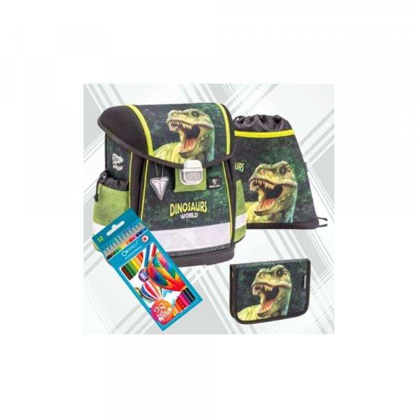 Iskolatáska szett Belmil 22' Classy Dinosaur World 2 403-13
táska,tolltartó,tornazsák