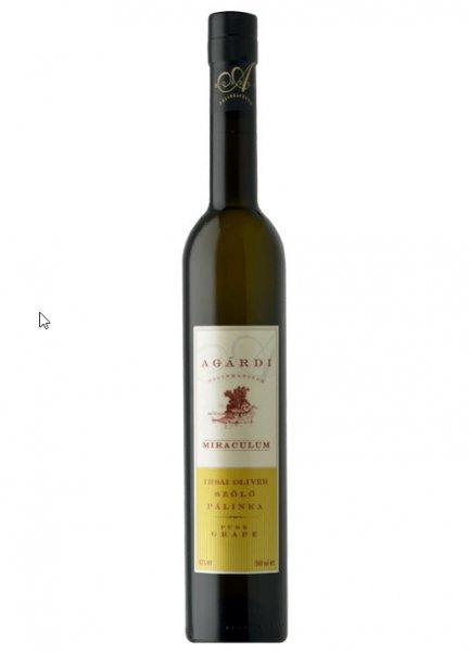 Agárdi Miraculum Irsai Olivér szőlő pálinka 0,5l 40%