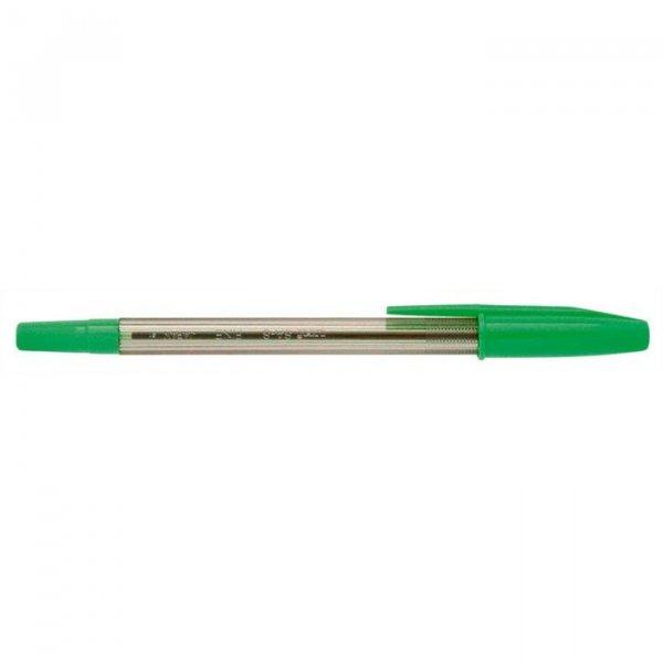Golyóstoll, 0,35 mm, kupakos, UNI "SA-S", zöld