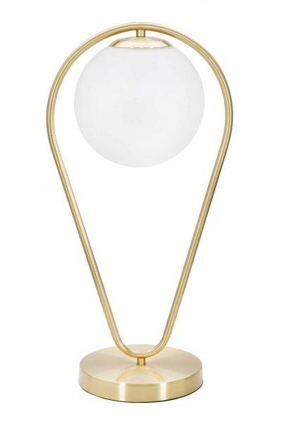 Asztali lámpa 50 cm, arany, fehér - PELOTE - Butopêa